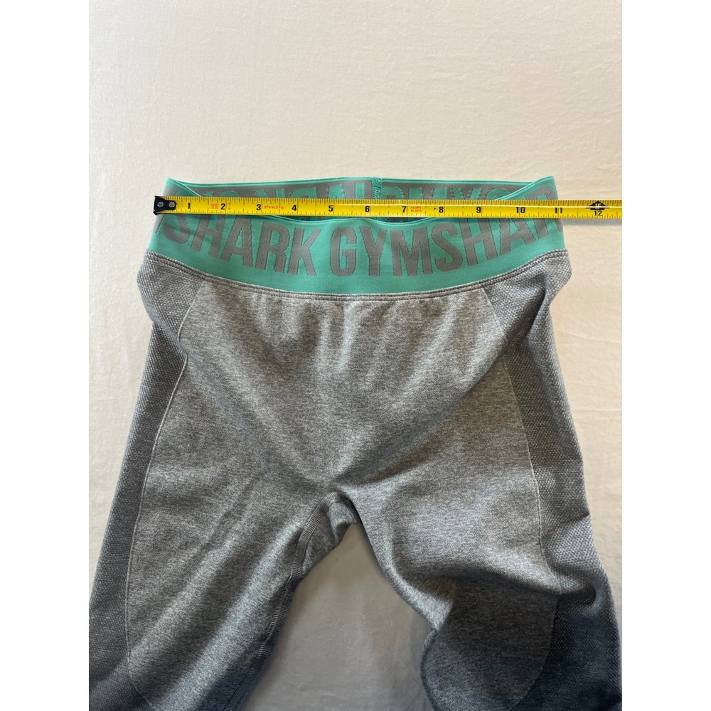 Gymshark Seamless High‎ Waisted Leggings Gray Teal Women's Size S - Picture 5 of 7